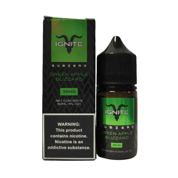 Essência Nic Salt Ignite - Green Apple Blizzard - 35mg 30ml