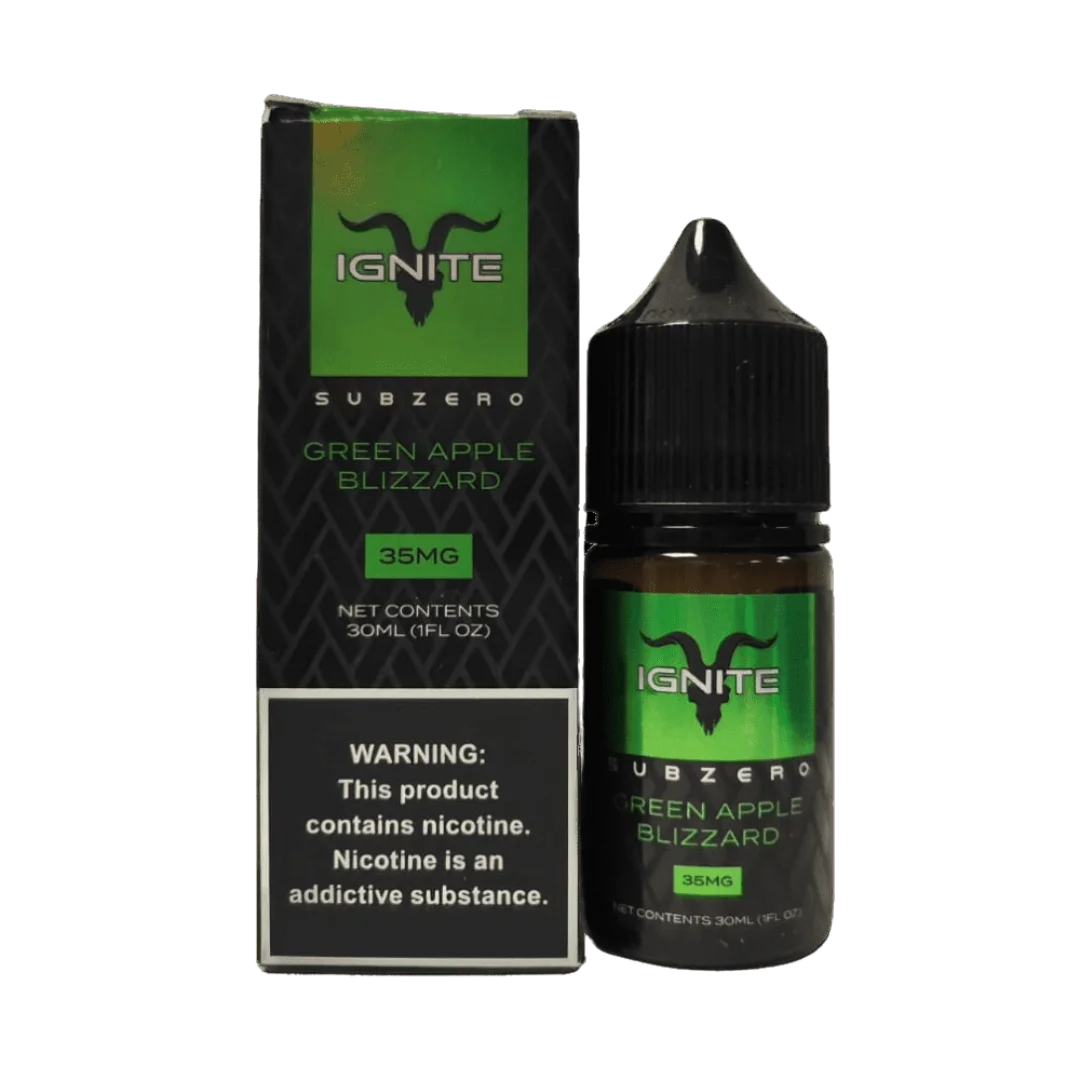 Essência Nic Salt Ignite - Green Apple Blizzard - 35mg 30ml