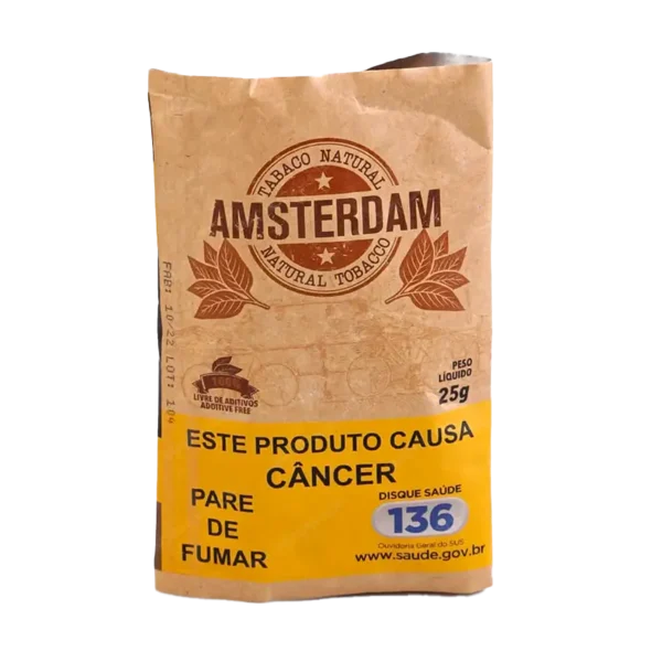 Fumo Amsterdam Orgânico 25g - Tabaco Natural