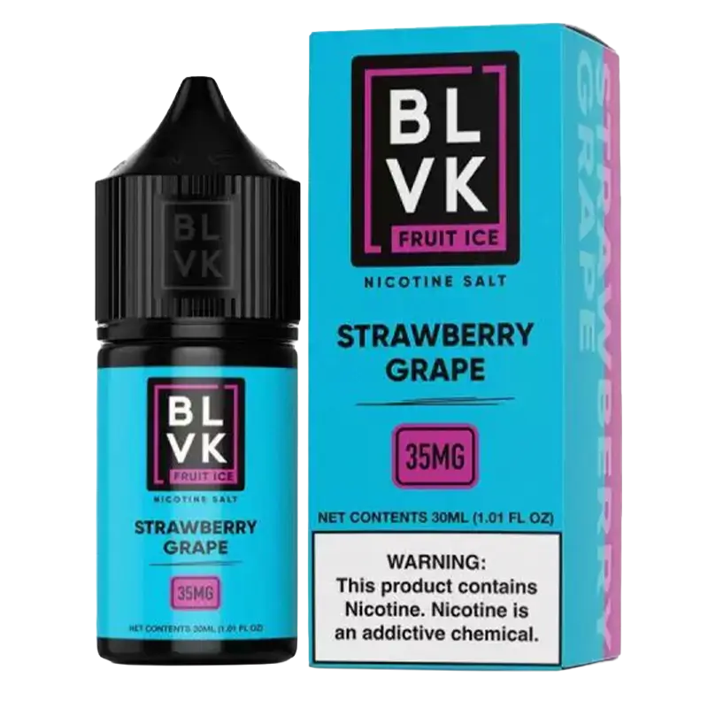 Nic Salt BLVK Fruit Ice Strawberry Grape 50mg 30ml (Morango com Uva Gelado)