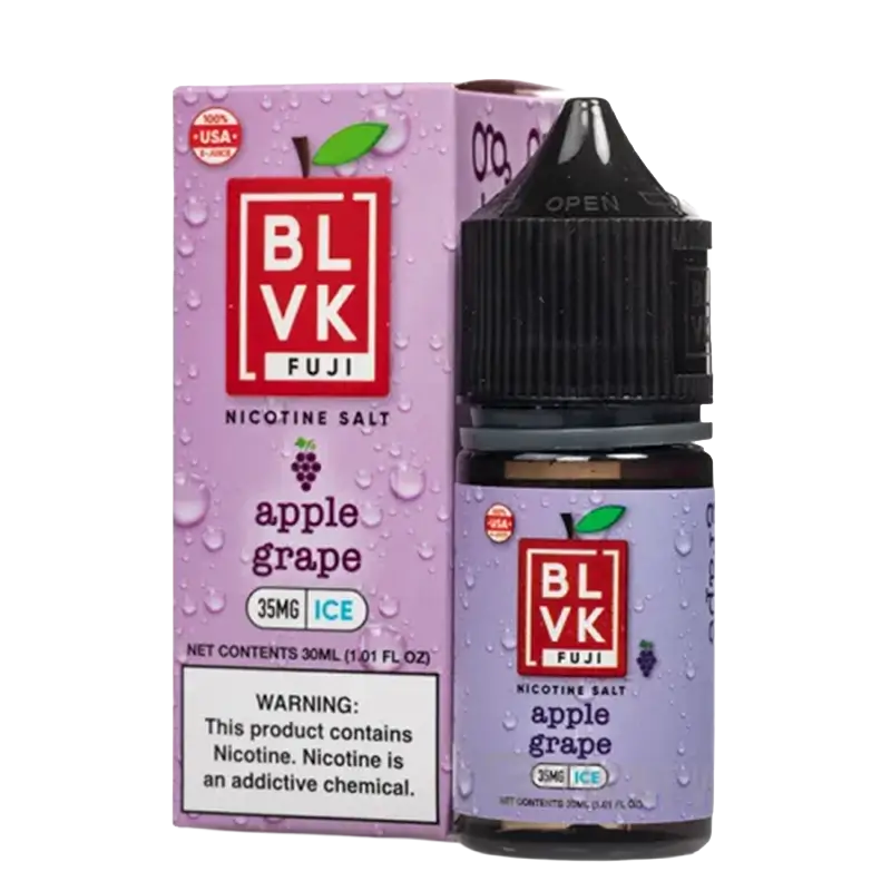 Nic Salt BLVK Fuji Apple Grape 35mg 30ml (Maçã Fuji com Uva)